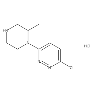 3-Chloro-6-(2-methylpiperazin-1-yl)pyridazine hydrochloride Structure