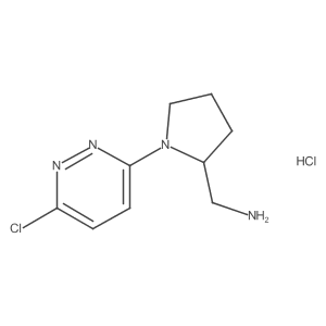 (1-(6-Chloropyridazin-3-yl)pyrrolidin-2-yl)methanamine hydrochloride结构式