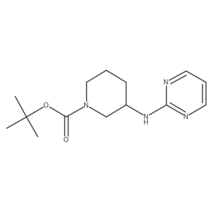 (R)-tert-butyl 3-(pyrimidin-2-ylamino)piperidine-1-carboxylate Structure