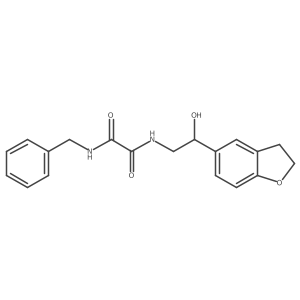 N1-benzyl-N2-(2-(2,3-dihydrobenzofuran-5-yl)-2-hydroxyethyl)oxalamide结构式