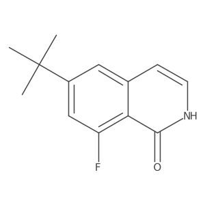 6-(tert-butyl)-8-fluoroisoquinolin-1(2H)-one结构式