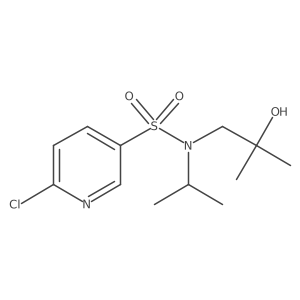 6-chloro-N-(2-hydroxy-2-methylpropyl)-N-(propan-2-yl)pyridine-3-sulfonamide Structure