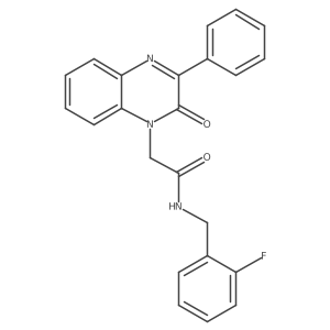 N-(2-fluorobenzyl)-2-(2-oxo-3-phenylquinoxalin-1(2H)-yl)acetamide结构式