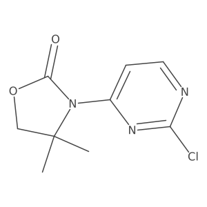3-(2-Chloropyrimidin-4-yl)-4,4-dimethyl-1,3-oxazolidin-2-one Structure