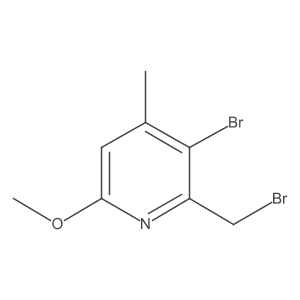 3-Bromo-2-(bromomethyl)-6-methoxy-4-methylpyridine Structure