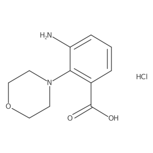 3-Amino-2-morpholin-4-ylbenzoic acid Structure