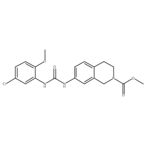 methyl 7-(3-(5-chloro-2-methoxyphenyl)ureido)-3,4-dihydroisoquinoline-2(1H)-carboxylate Structure