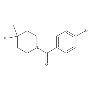 (4-Bromophenyl)(4-hydroxy-4-methylpiperidin-1-yl)methanone结构式