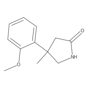 4-(2-Methoxyphenyl)-4-methylpyrrolidin-2-one Structure