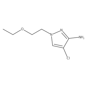 4-Chloro-1-(2-ethoxyethyl)-1h-pyrazol-3-amine Structure