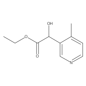 Ethyl 2-hydroxy-2-(4-methylpyridin-3-yl)acetate Structure