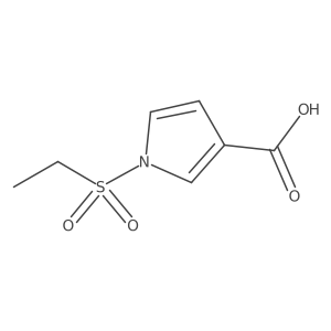 1-(Ethylsulfonyl)-1H-pyrrole-3-carboxylic acid Structure