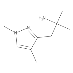 1-(1,4-dimethyl-1H-pyrazol-3-yl)-2-methylpropan-2-amine结构式