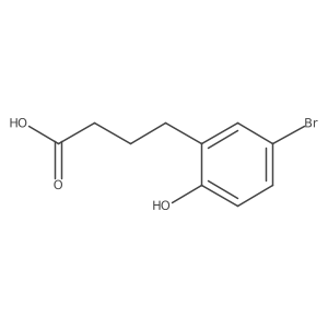 4-(5-Bromo-2-hydroxyphenyl)butanoic acid Structure