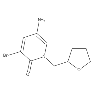 5-Amino-3-bromo-1-[(oxolan-2-yl)methyl]-1,2-dihydropyridin-2-one Structure