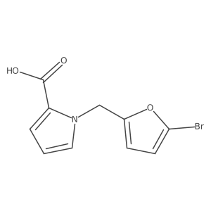 1-[(5-bromofuran-2-yl)methyl]-1H-pyrrole-2-carboxylic acid Structure