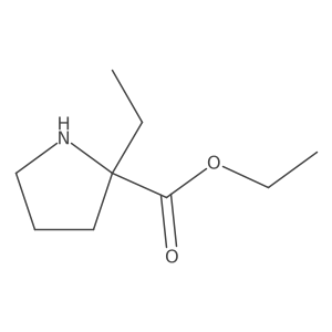 Ethyl 2-ethylpyrrolidine-2-carboxylate结构式
