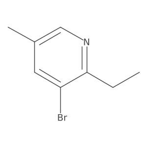 3-Bromo-2-ethyl-5-methylpyridine结构式