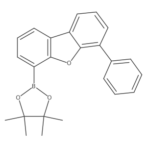 6-Phenyldibenzo[b,d]furan-4-boronic Acid Pinacol Ester结构式
