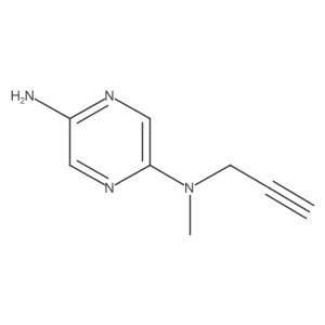 2-N-Methyl-2-N-(prop-2-yn-1-yl)pyrazine-2,5-diamine结构式