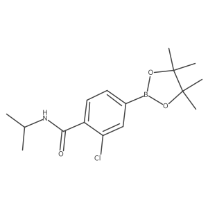 2-Chloro-N-isopropyl-4-(4,4,5,5-tetramethyl-[1,3,2]dioxaborolan-2-yl)-benzamide Structure