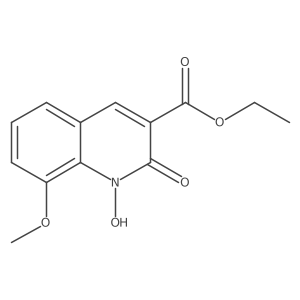 Ethyl 1-hydroxy-8-methoxy-2-oxo-1,2-dihydroquinoline-3-carboxylate结构式