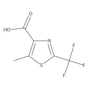 5-Methyl-2-(trifluoromethyl)-1,3-thiazole-4-carboxylic acid Structure