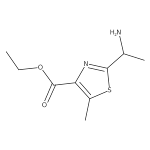 Ethyl 2-(1-aminoethyl)-5-methyl-1,3-thiazole-4-carboxylate Structure