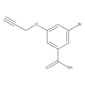 3-Bromo-5-(prop-2-yn-1-yloxy)benzoic acid结构式