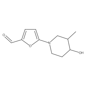 5-(4-Hydroxy-3-methylpiperidin-1-yl)furan-2-carbaldehyde Structure