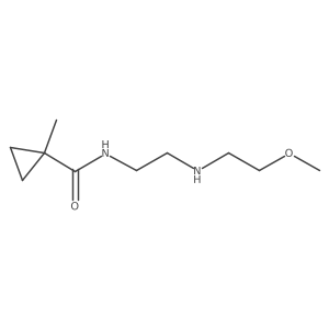 N-{2-[(2-methoxyethyl)amino]ethyl}-1-methylcyclopropane-1-carboxamide结构式