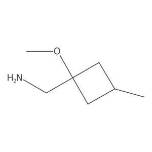 (1-Methoxy-3-methylcyclobutyl)methanamine Structure