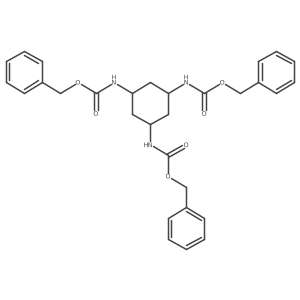 cis,cis-1,3,5-Tri(Cbz-amino)cyclohexane结构式