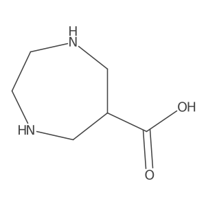 1,4-Diazepane-6-carboxylic acid结构式