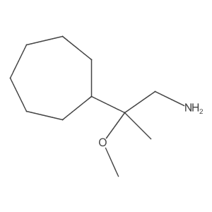 2-Cycloheptyl-2-methoxypropan-1-amine Structure