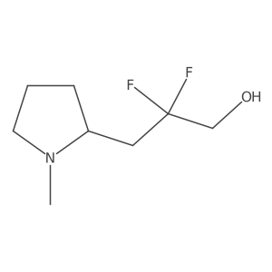 2,2-Difluoro-3-(1-methylpyrrolidin-2-yl)propan-1-ol Structure