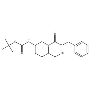 Benzyl 5-((tert-butoxycarbonyl)amino)-2-(hydroxymethyl)piperidine-1-carboxylate Structure