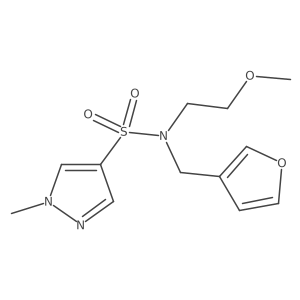 N-(furan-3-ylmethyl)-N-(2-methoxyethyl)-1-methyl-1H-pyrazole-4-sulfonamide Structure