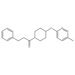 1-(4-((6-Methylpyridazin-3-yl)oxy)piperidin-1-yl)-3-phenylpropan-1-one结构式