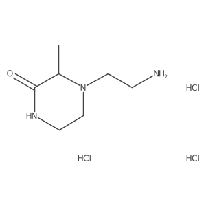 4-(2-Aminoethyl)-3-methylpiperazin-2-one trihydrochloride Structure