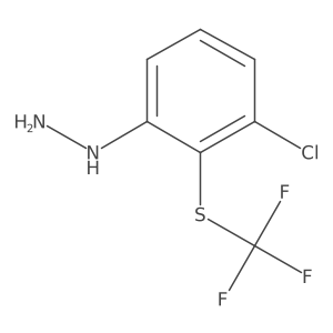 1-(3-Chloro-2-(trifluoromethylthio)phenyl)hydrazine结构式