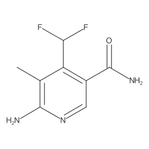 6-Amino-4-(difluoromethyl)-5-methylnicotinamide结构式