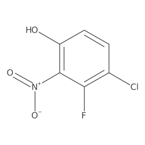 4-Chloro-3-fluoro-2-nitrophenol结构式