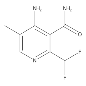 4-Amino-2-(difluoromethyl)-5-methylnicotinamide Structure