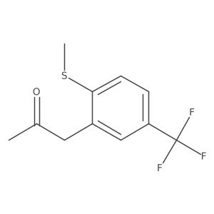 1-(2-(Methylthio)-5-(trifluoromethyl)phenyl)propan-2-one结构式