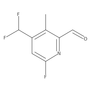 4-(Difluoromethyl)-6-fluoro-3-methylpicolinaldehyde结构式