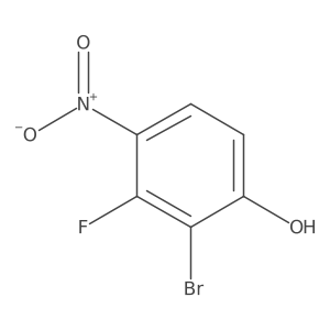 2-Bromo-3-fluoro-4-nitrophenol Structure