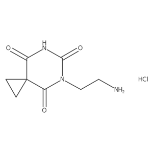 5-(2-Aminoethyl)-5,7-diazaspiro[2.5]octane-4,6,8-trione hydrochloride Structure