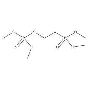 Phosphonic acid, (2-mercaptoethyl)-, dimethyl ester, ester with dimethyl phosphorodithioate结构式
