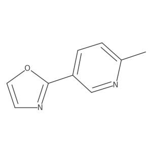 2-Methyl-5-(2-oxazolyl)pyridine Structure